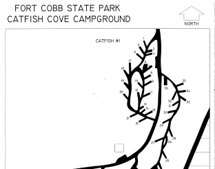 White Catfish Cove Campground Map